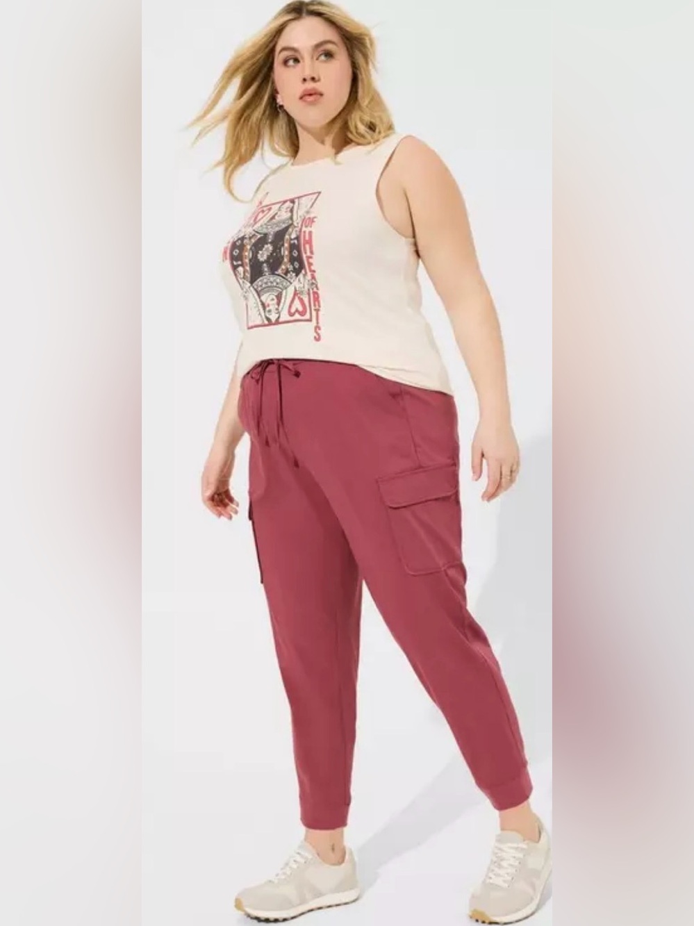 torrid Rose Cargo Jogger Pants Relaxed Fit Cargo Size 3R (3X) 22-24